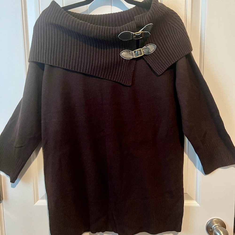 Kenneth Cole Reaction Women's Brown Sweater. Size XL